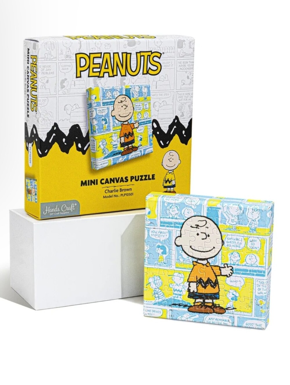Canvas Mini Puzzle with Frame CHARLIE BROWN Peanuts Gang
